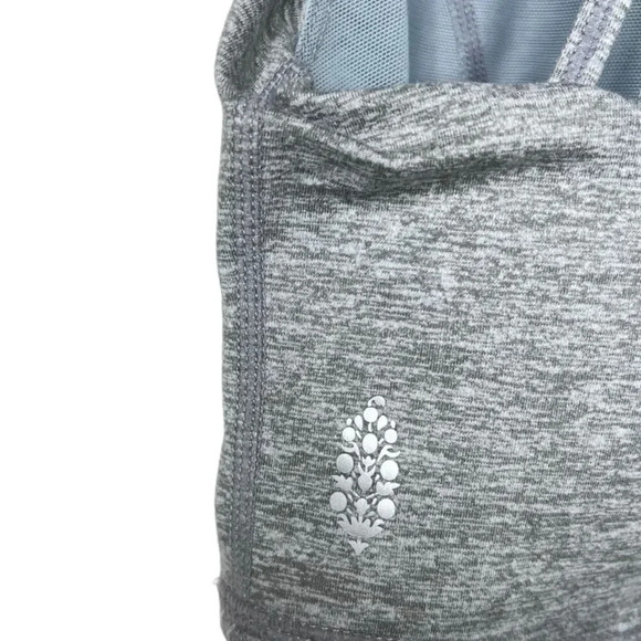 Free People Movement Mantra Crop Top In Grey Combo Sz. M - Picture 6 of 9